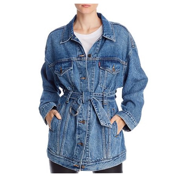 Levi's Jackets & Blazers - LEVIS PREMIUM BELTED DENIM TENCEL TRUCKER JACKET
